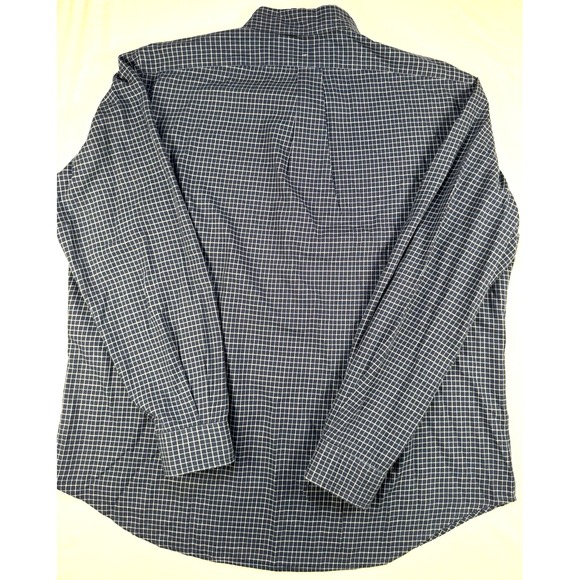 Ralph Lauren Classic Fit XL‎ Button Down Tattersall Blue White Shirt - Picture 5 of 7